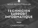 Nous recrutons un technicien de support informatique